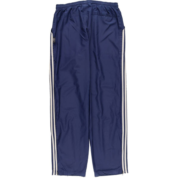00'S Adidas warm-up pants, nylon pants, rustling pants, men's size L polyester navy blue type Vintage Second Hand