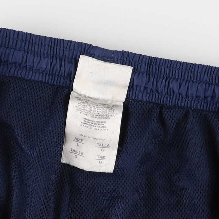 00'S Adidas warm-up pants, nylon pants, rustling pants, men's size L polyester navy blue type Vintage Second Hand