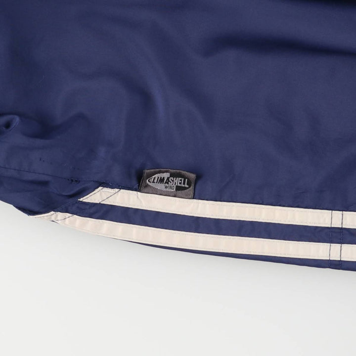 00'S Adidas warm-up pants, nylon pants, rustling pants, men's size L polyester navy blue type Vintage Second Hand