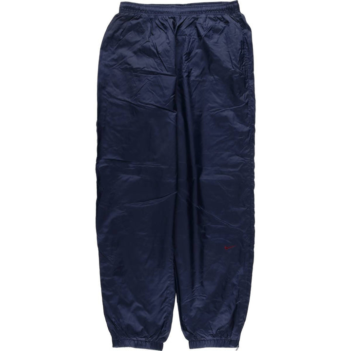 90'S Nike Nylon Pants, Shaka Shaka Pants, Men's XL Size, Vintage Nylon navy blue type Vintage Second Hand