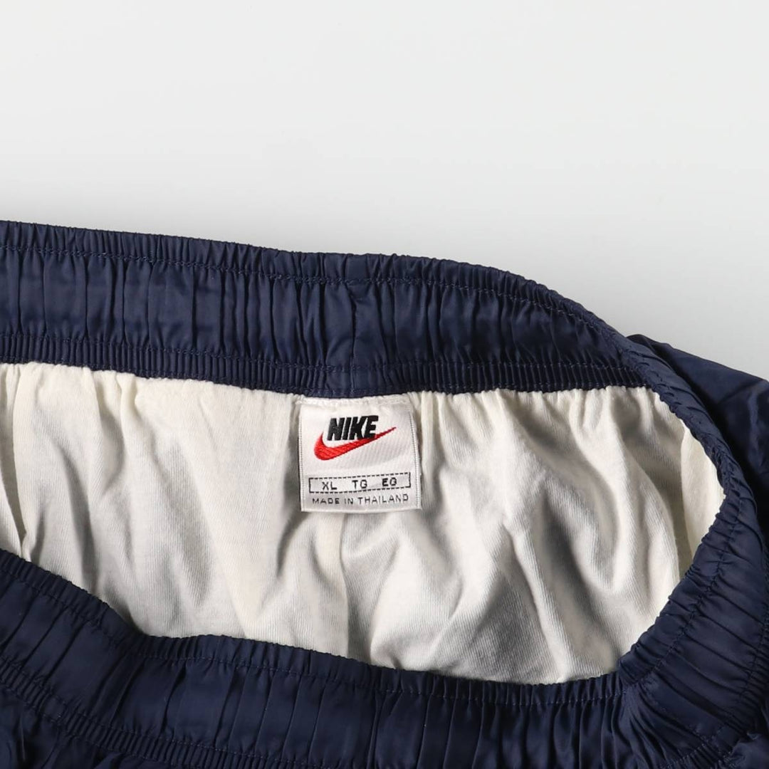 90'S Nike Nylon Pants, Shaka Shaka Pants, Men's XL Size, Vintage Nylon navy blue type Vintage Second Hand