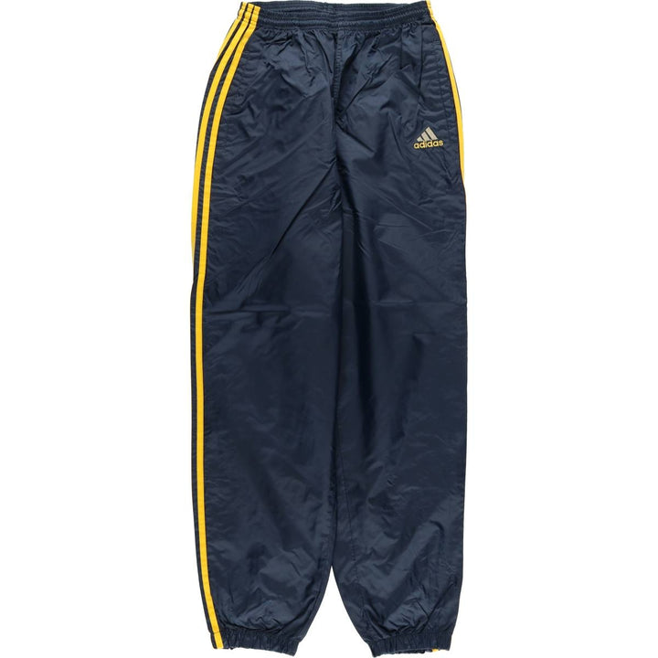 Vintage 90s-00'S Adidas nylon pants, crinkle pants, men's size M Nylon navy blue type Vintage Second Hand