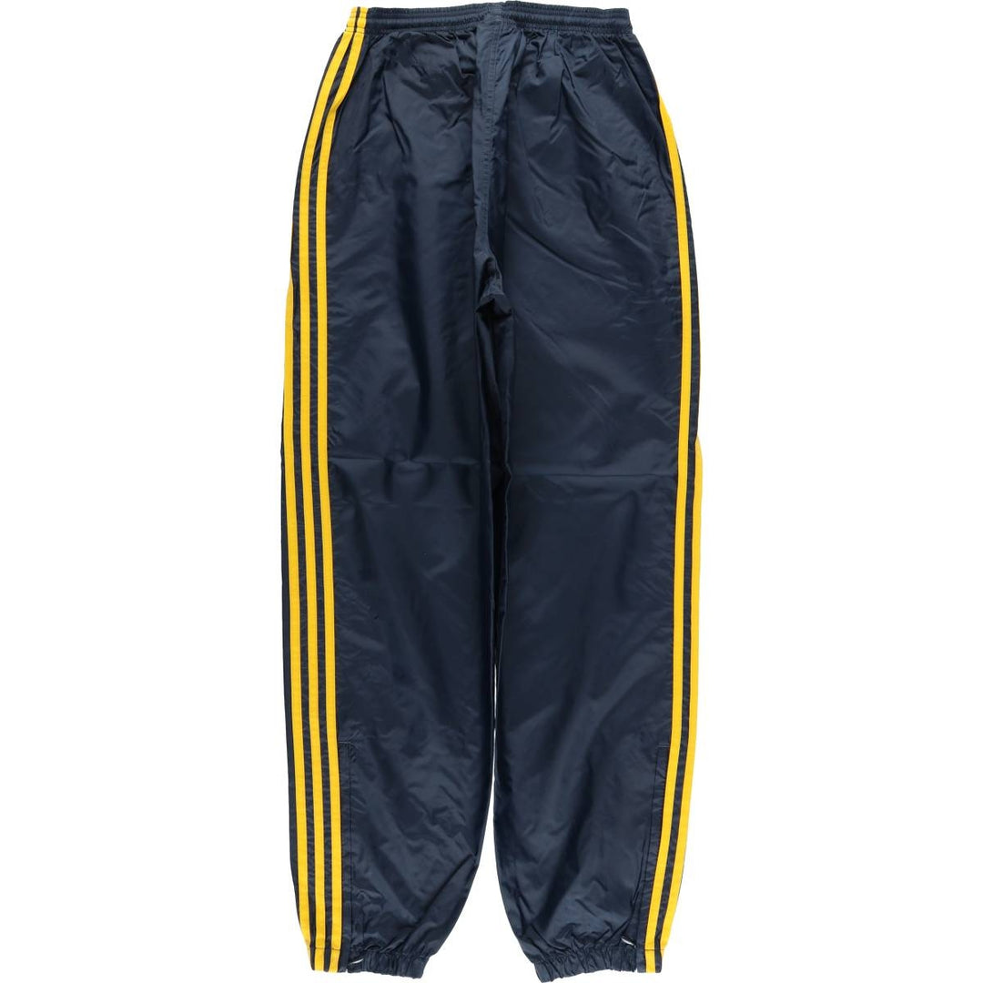 Vintage 90s-00'S Adidas nylon pants, crinkle pants, men's size M Nylon navy blue type Vintage Second Hand