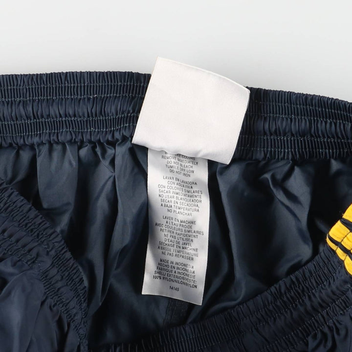 Vintage 90s-00'S Adidas nylon pants, crinkle pants, men's size M Nylon navy blue type Vintage Second Hand