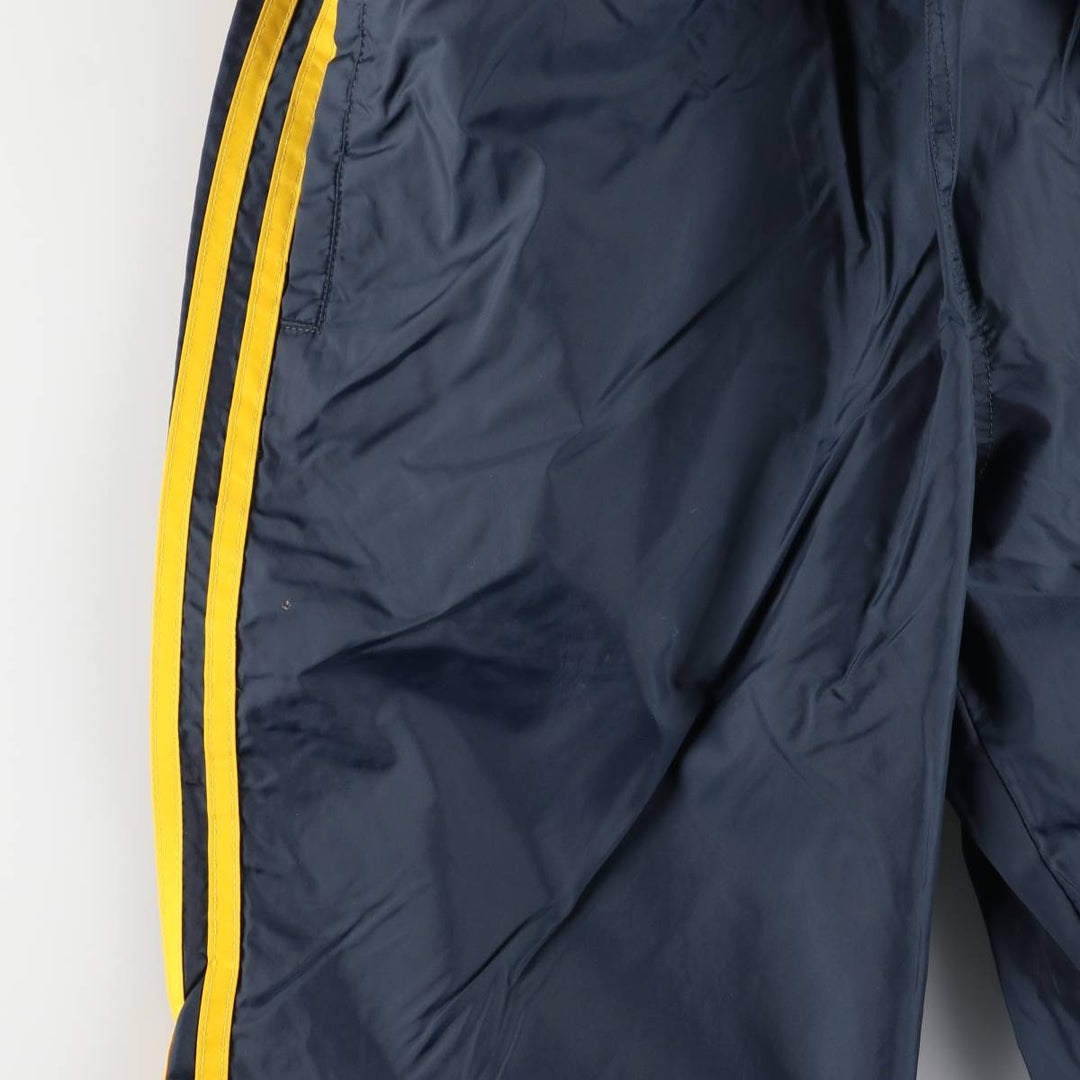 Vintage 90s-00'S Adidas nylon pants, crinkle pants, men's size M Nylon navy blue type Vintage Second Hand