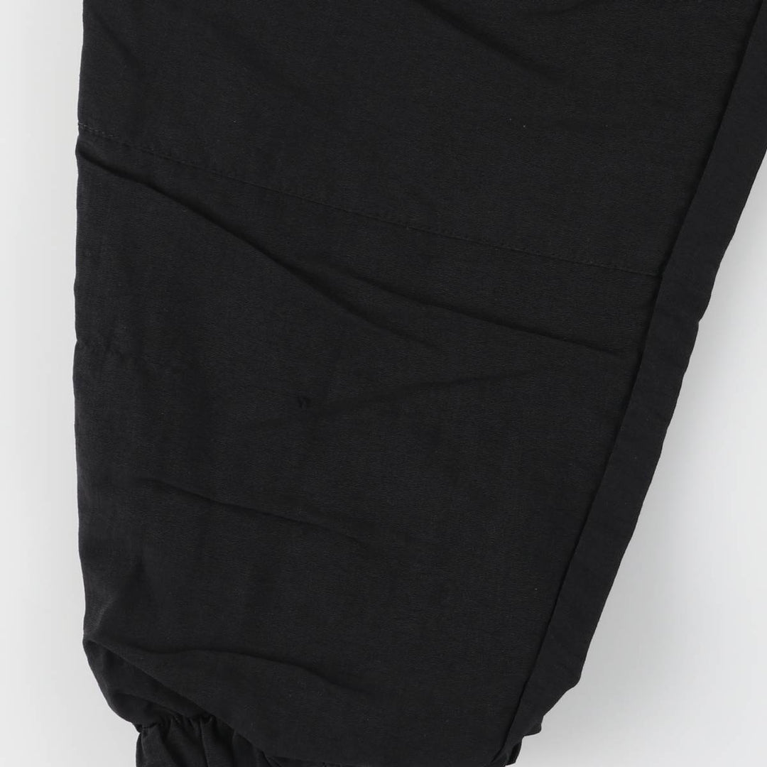 1990'S US Military PFU Training Pants, Nylon, Shaka Shaka Pants, Made in USA, Large Nylon black type Vintage Second Hand