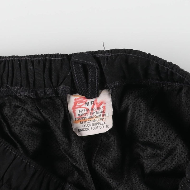 1990'S US Military PFU Training Pants, Nylon, Shaka Shaka Pants, Made in USA, Size M Nylon black type Vintage Second Hand