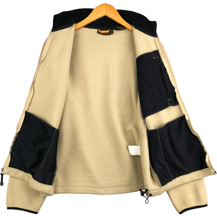 Vintage 90s-00'S Timberland fleece jacket, size M, men's polyester Beige type Vintage Second Hand