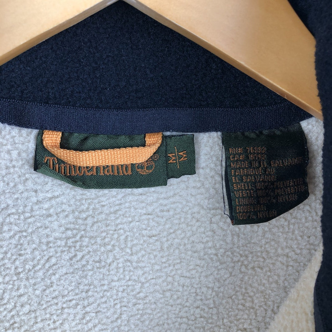 Vintage 90s-00'S Timberland fleece jacket, size M, men's polyester Beige type Vintage Second Hand