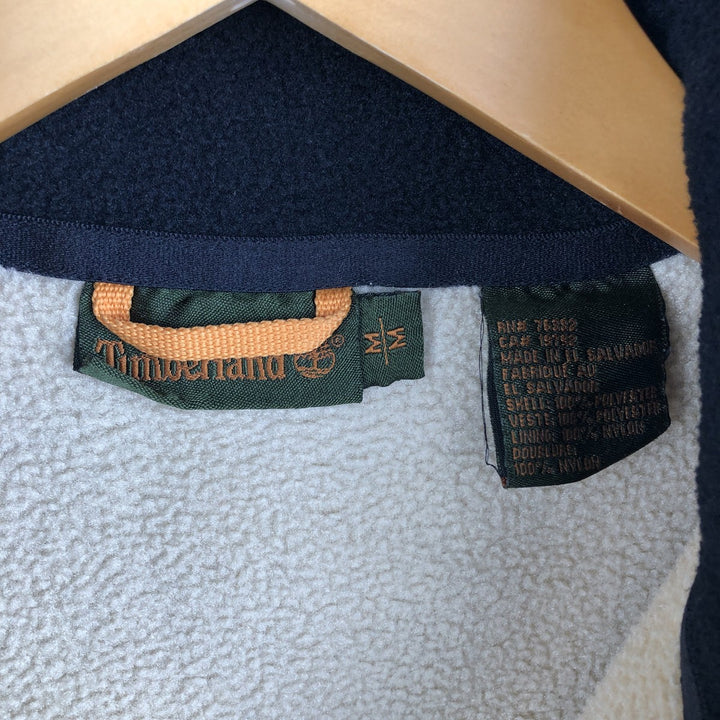 Vintage 90s-00'S Timberland fleece jacket, size M, men's polyester Beige type Vintage Second Hand