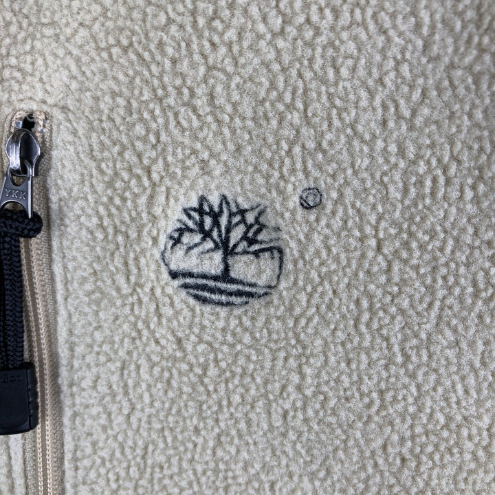 Vintage 90s-00'S Timberland fleece jacket, size M, men's polyester Beige type Vintage Second Hand