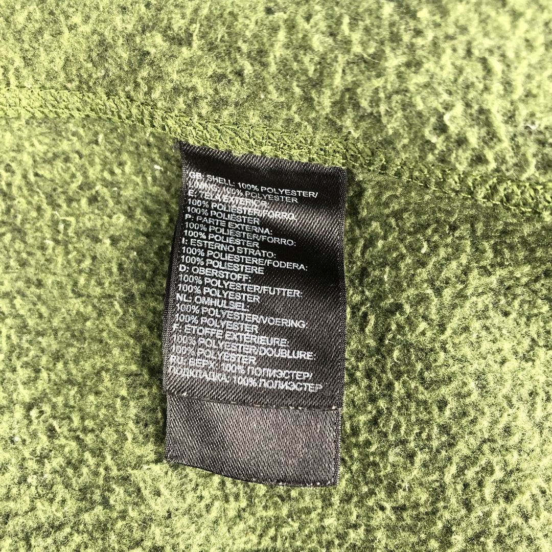 The North Face Half-Zip Fleece Pullover, Men's Size L polyester Khaki type sage green Vintage Second Hand