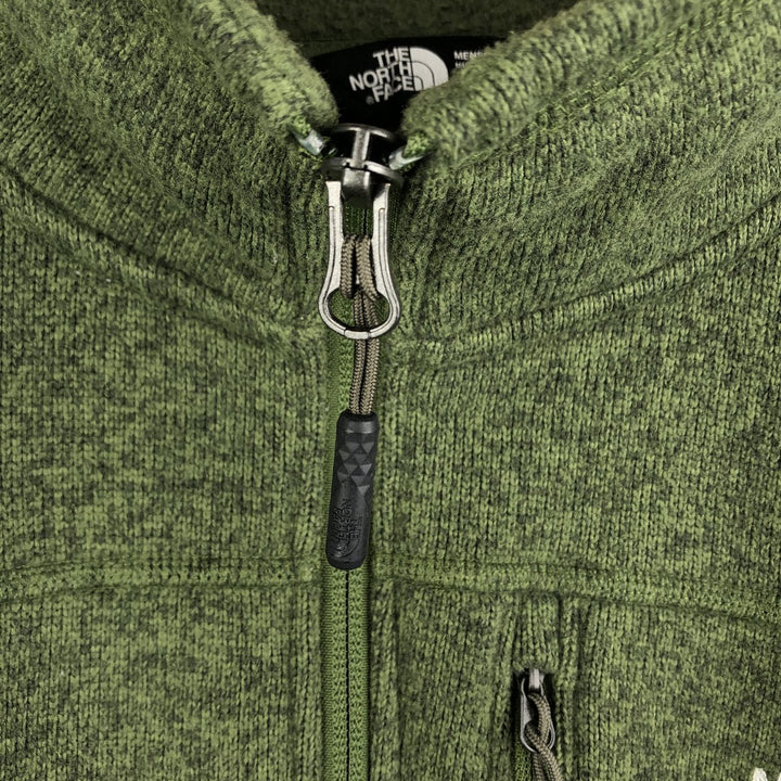 The North Face Half-Zip Fleece Pullover, Men's Size L polyester Khaki type sage green Vintage Second Hand