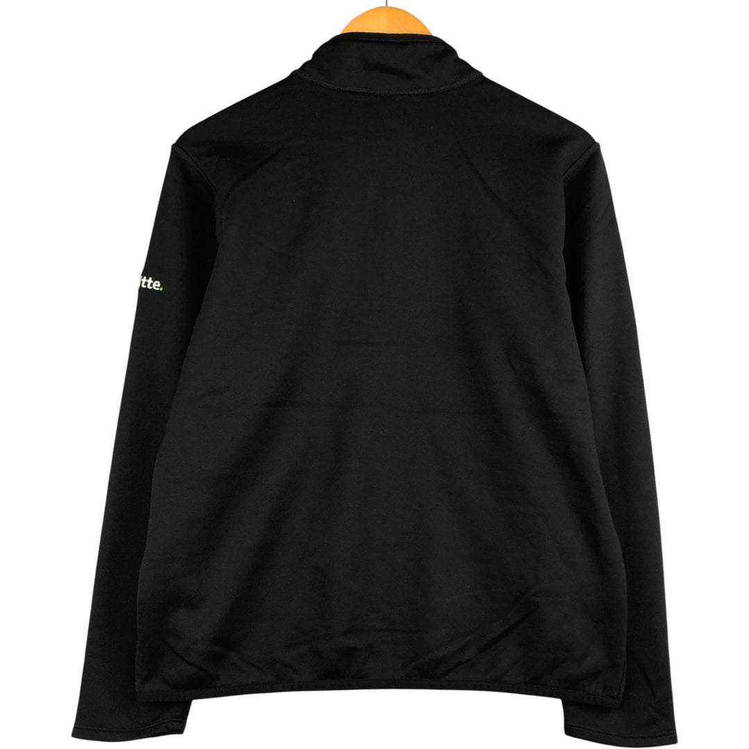 THE NORTH FACE Deloitte Advertising Half-Zip Fleece Pullover, Men's Size Medium polyester black type Vintage Second Hand