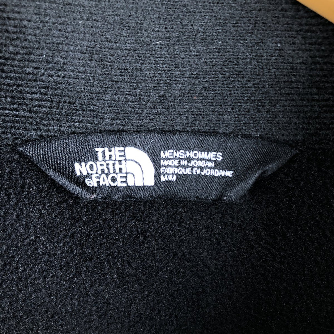 THE NORTH FACE Deloitte Advertising Half-Zip Fleece Pullover, Men's Size Medium polyester black type Vintage Second Hand