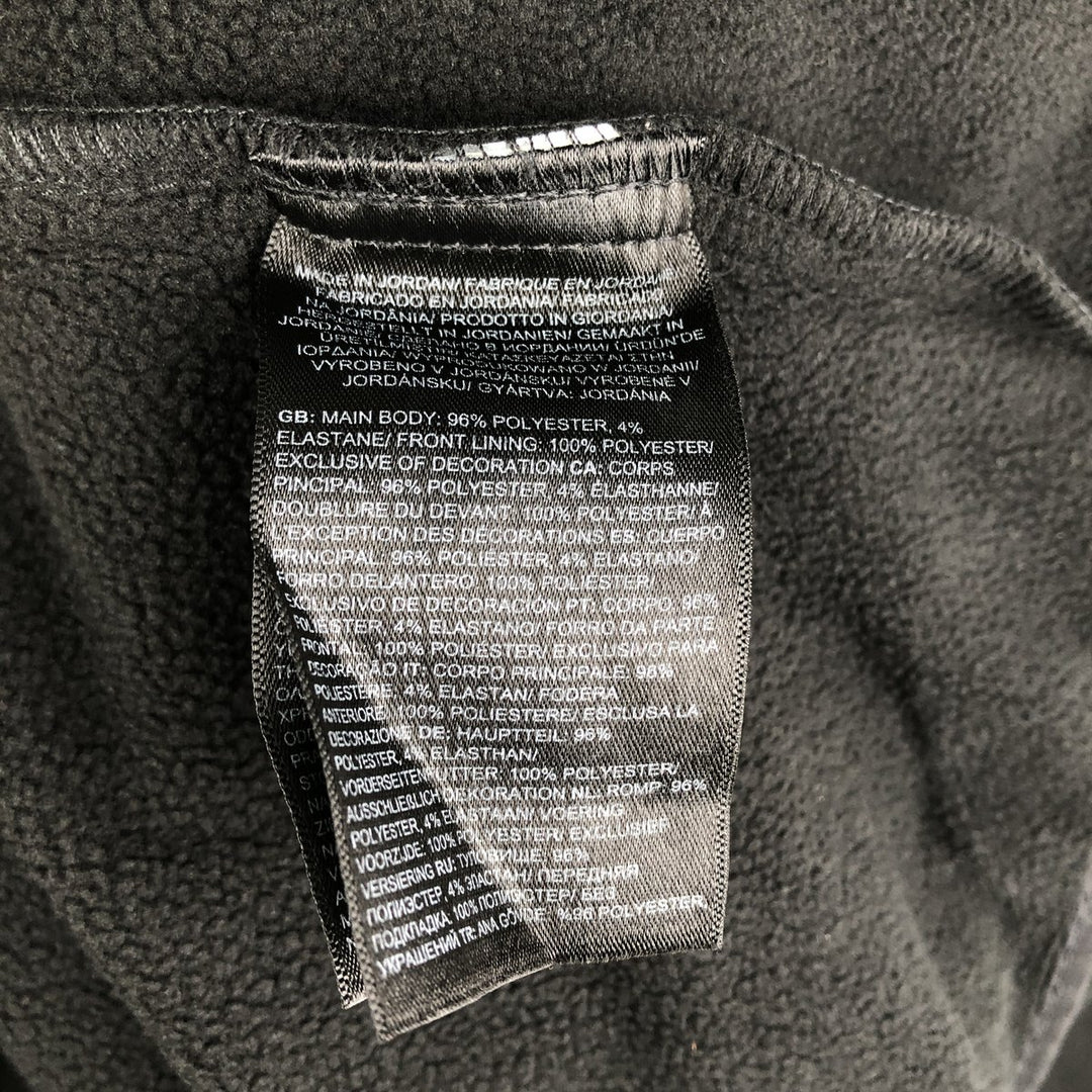 THE NORTH FACE Deloitte Advertising Half-Zip Fleece Pullover, Men's Size Medium polyester black type Vintage Second Hand