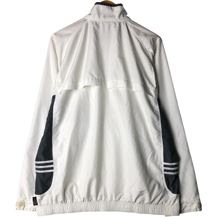 00'S adidas windbreaker men's XL size polyester white type Vintage Second Hand