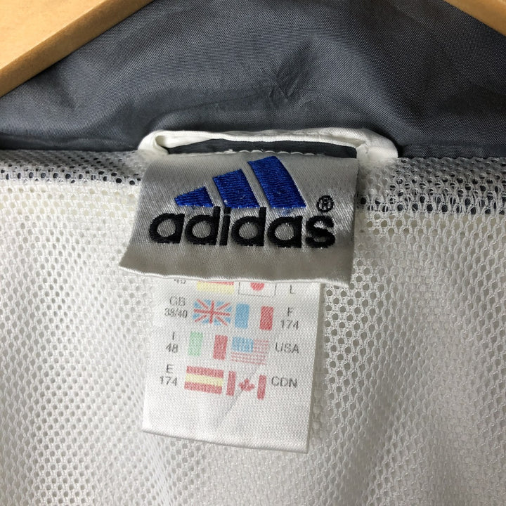 00'S adidas windbreaker men's XL size polyester white type Vintage Second Hand