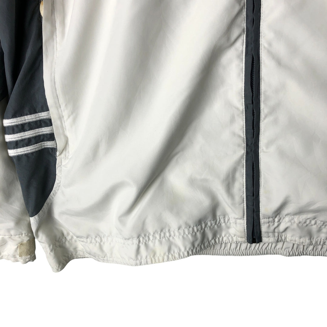00'S adidas windbreaker men's XL size polyester white type Vintage Second Hand
