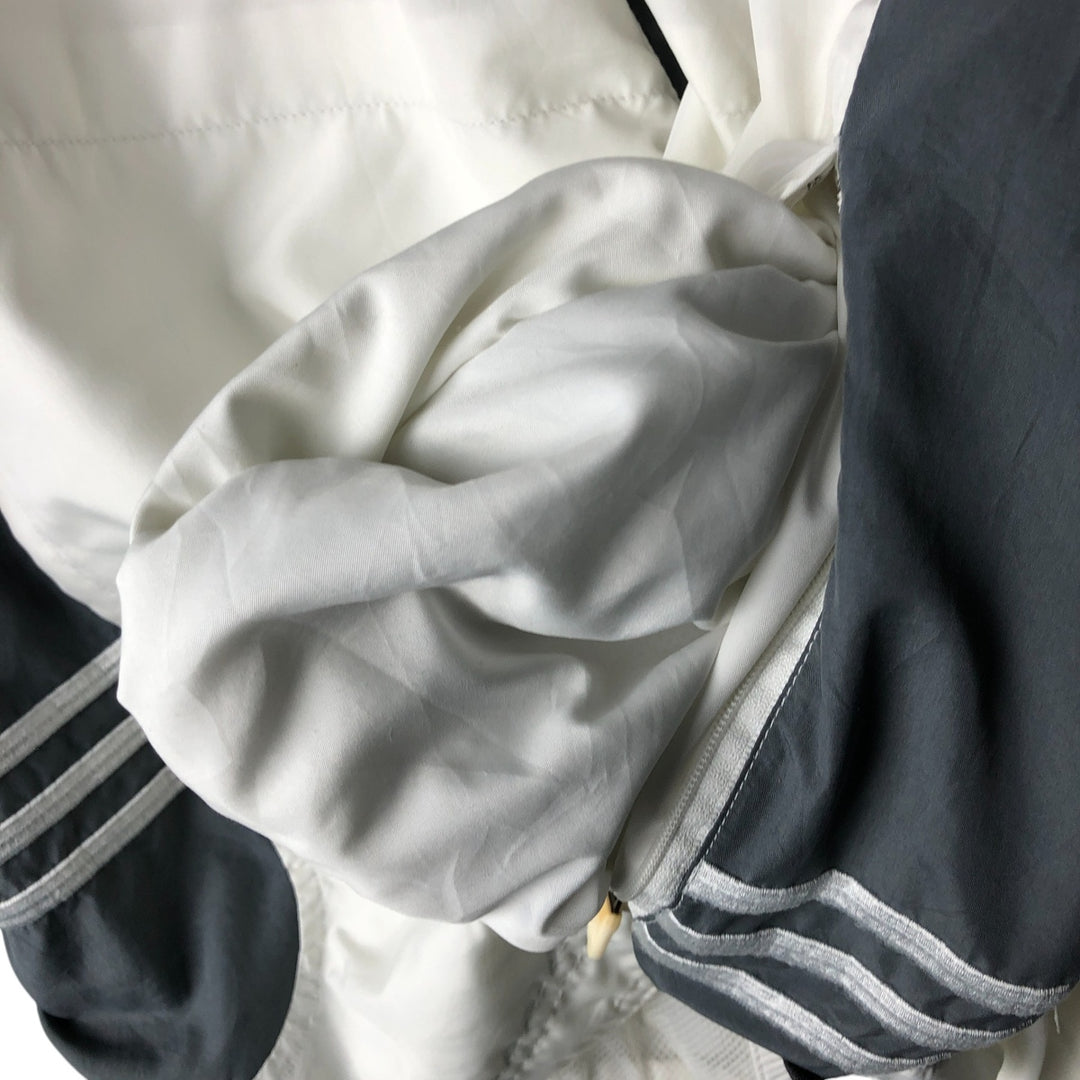 00'S adidas windbreaker men's XL size polyester white type Vintage Second Hand