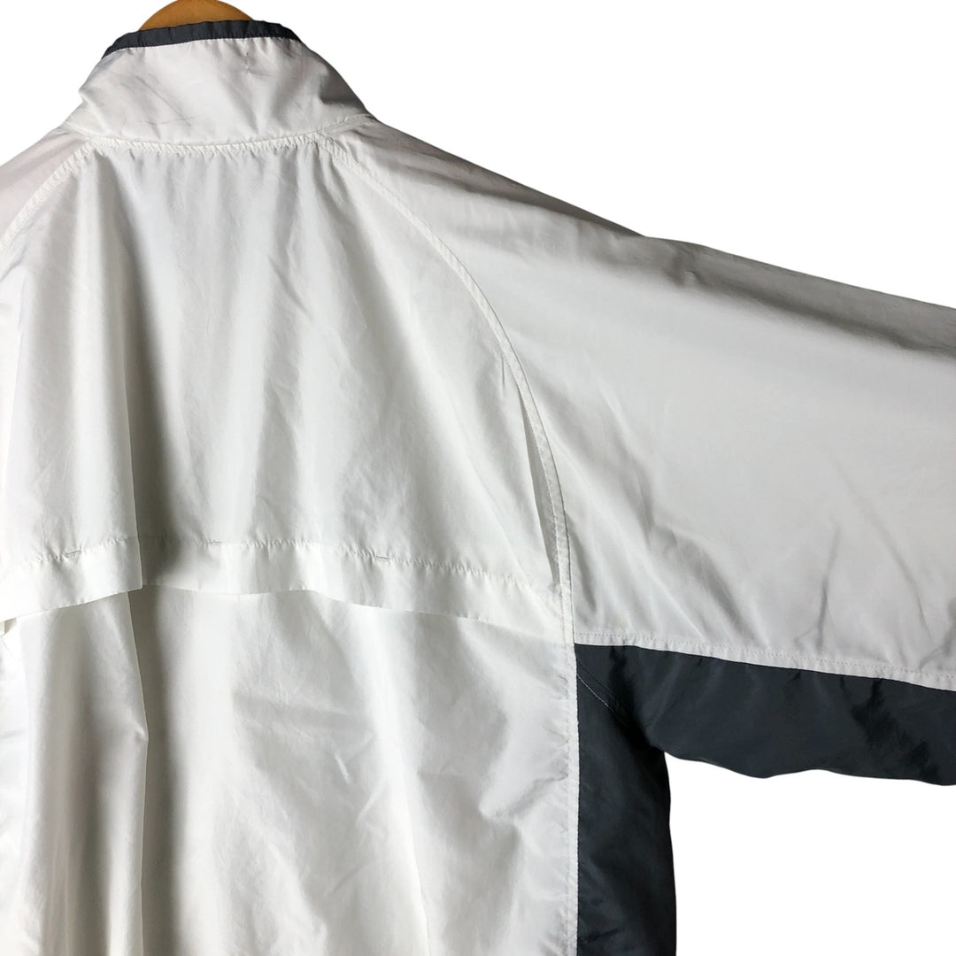 00'S adidas windbreaker men's XL size polyester white type Vintage Second Hand