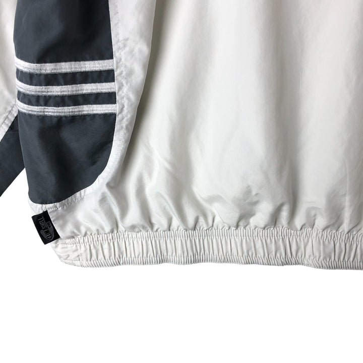 00'S adidas windbreaker men's XL size polyester white type Vintage Second Hand