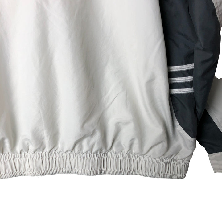 00'S adidas windbreaker men's XL size polyester white type Vintage Second Hand