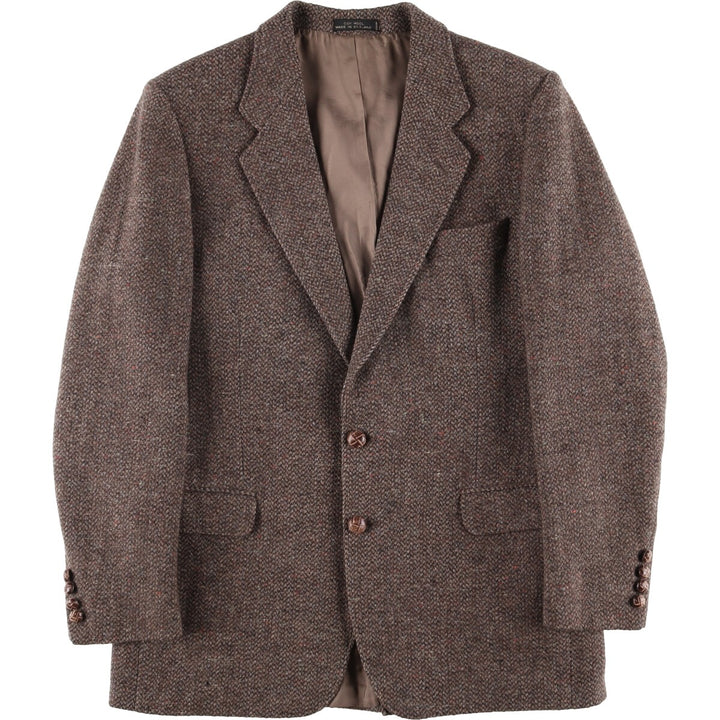 Stafford Color Nep Wool Tailored Jacket, Made in England, Men's Size M wool brown type Vintage Second Hand