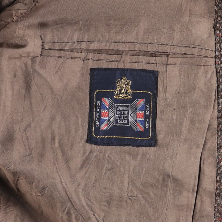 Stafford Color Nep Wool Tailored Jacket, Made in England, Men's Size M wool brown type Vintage Second Hand