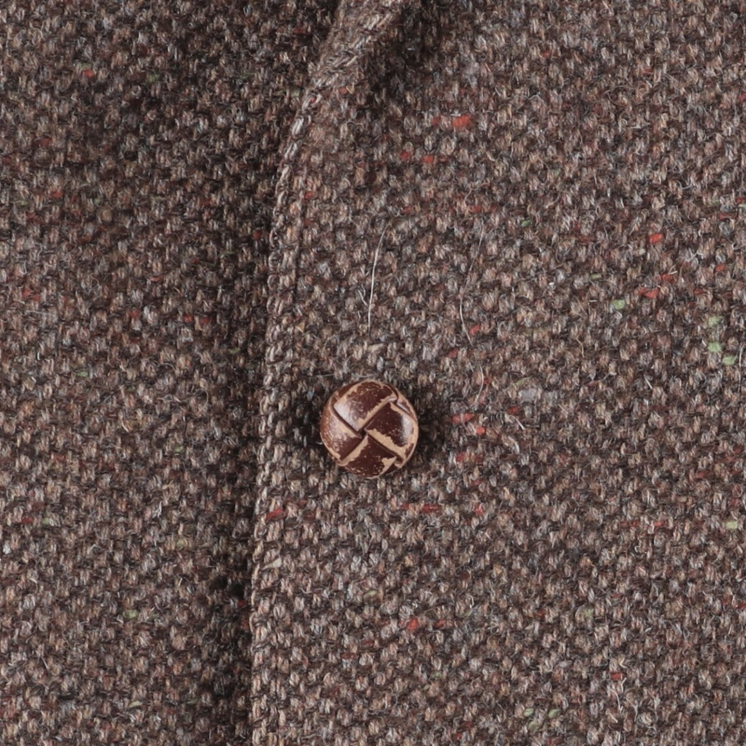 Stafford Color Nep Wool Tailored Jacket, Made in England, Men's Size M wool brown type Vintage Second Hand