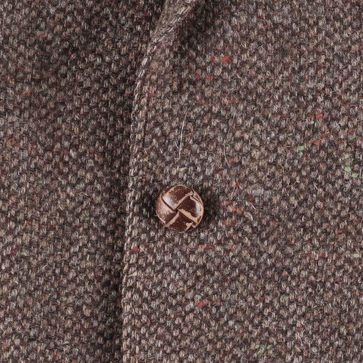 Stafford Color Nep Wool Tailored Jacket, Made in England, Men's Size M wool brown type Vintage Second Hand