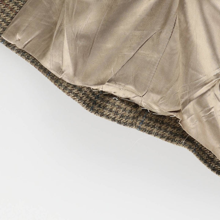 Brooks Brothers BROOKSGATE Check Pattern Houndstooth Pattern Tailored Jacket, Made in USA, Men's Size Medium unclear Beige type Vintage Second Hand