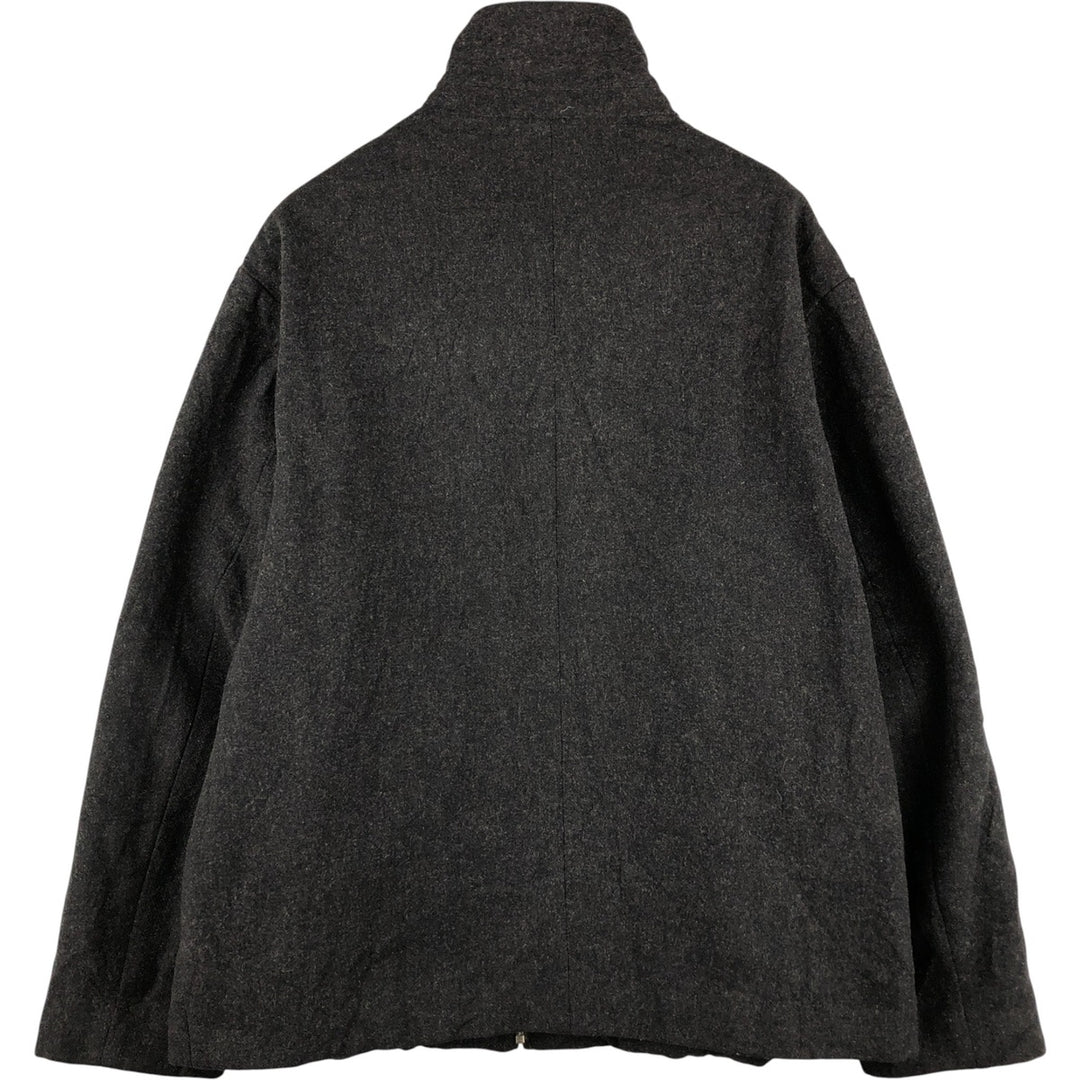 90'S GAP Vintage Padded Wool Half Coat, Men's Size L wool Charcoal Vintage Second Hand