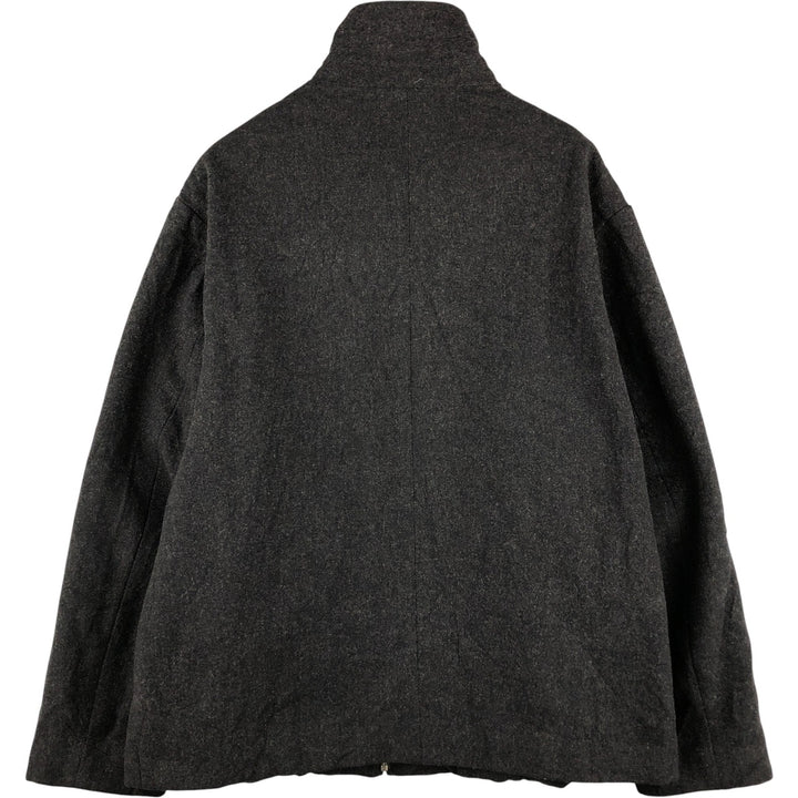 90'S GAP Vintage Padded Wool Half Coat, Men's Size L wool Charcoal Vintage Second Hand