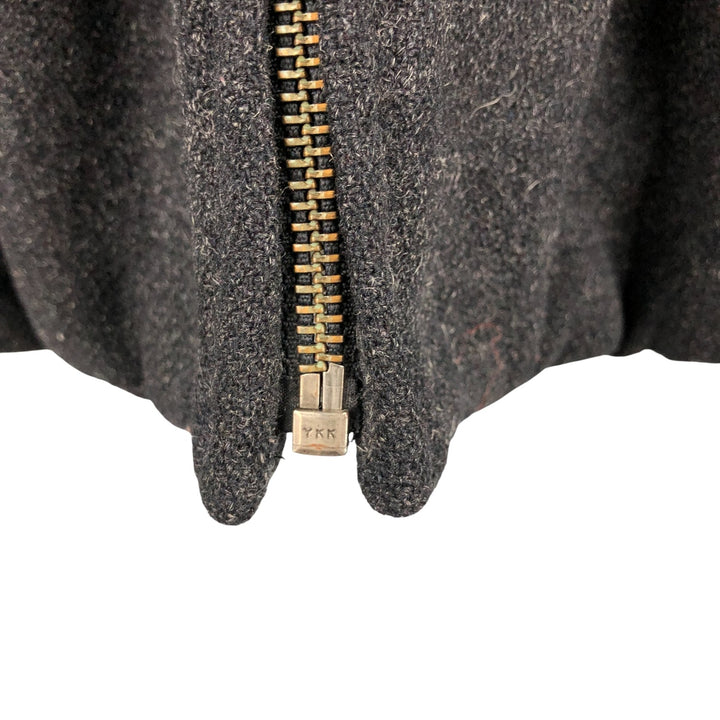 90'S GAP Vintage Padded Wool Half Coat, Men's Size L wool Charcoal Vintage Second Hand