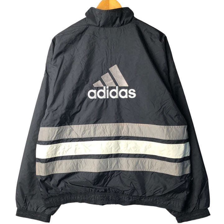 Vintage 80s-90'S Adidas nylon jacket, men's XL size Nylon black type Vintage Second Hand