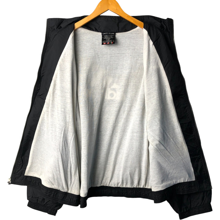 Vintage 80s-90'S Adidas nylon jacket, men's XL size Nylon black type Vintage Second Hand