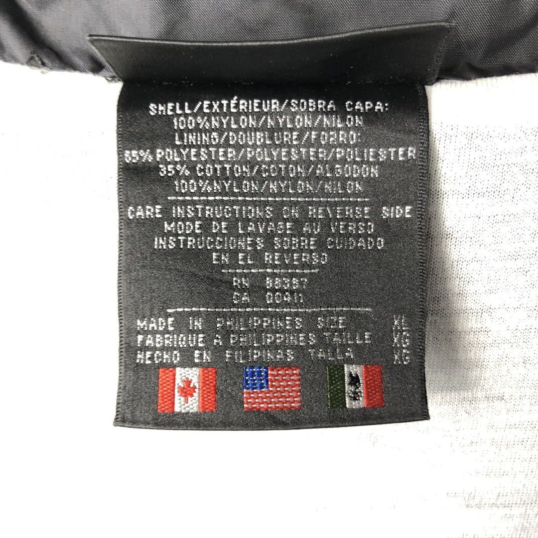 Vintage 80s-90'S Adidas nylon jacket, men's XL size Nylon black type Vintage Second Hand