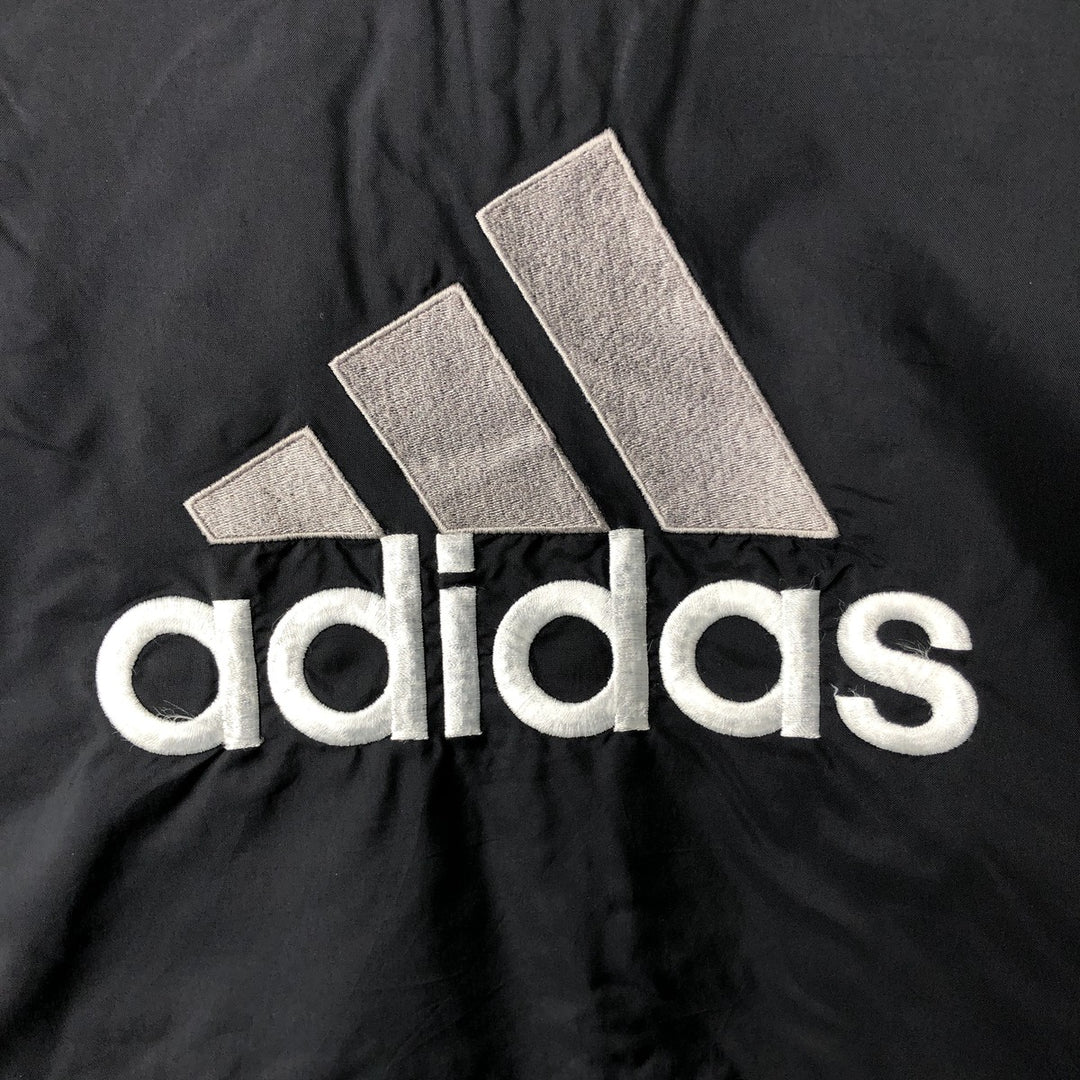 Vintage 80s-90'S Adidas nylon jacket, men's XL size Nylon black type Vintage Second Hand