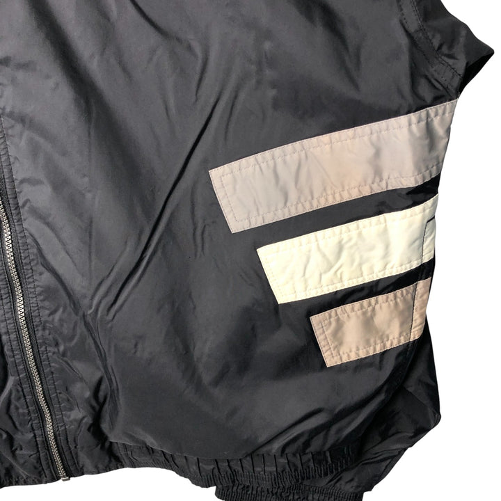 Vintage 80s-90'S Adidas nylon jacket, men's XL size Nylon black type Vintage Second Hand