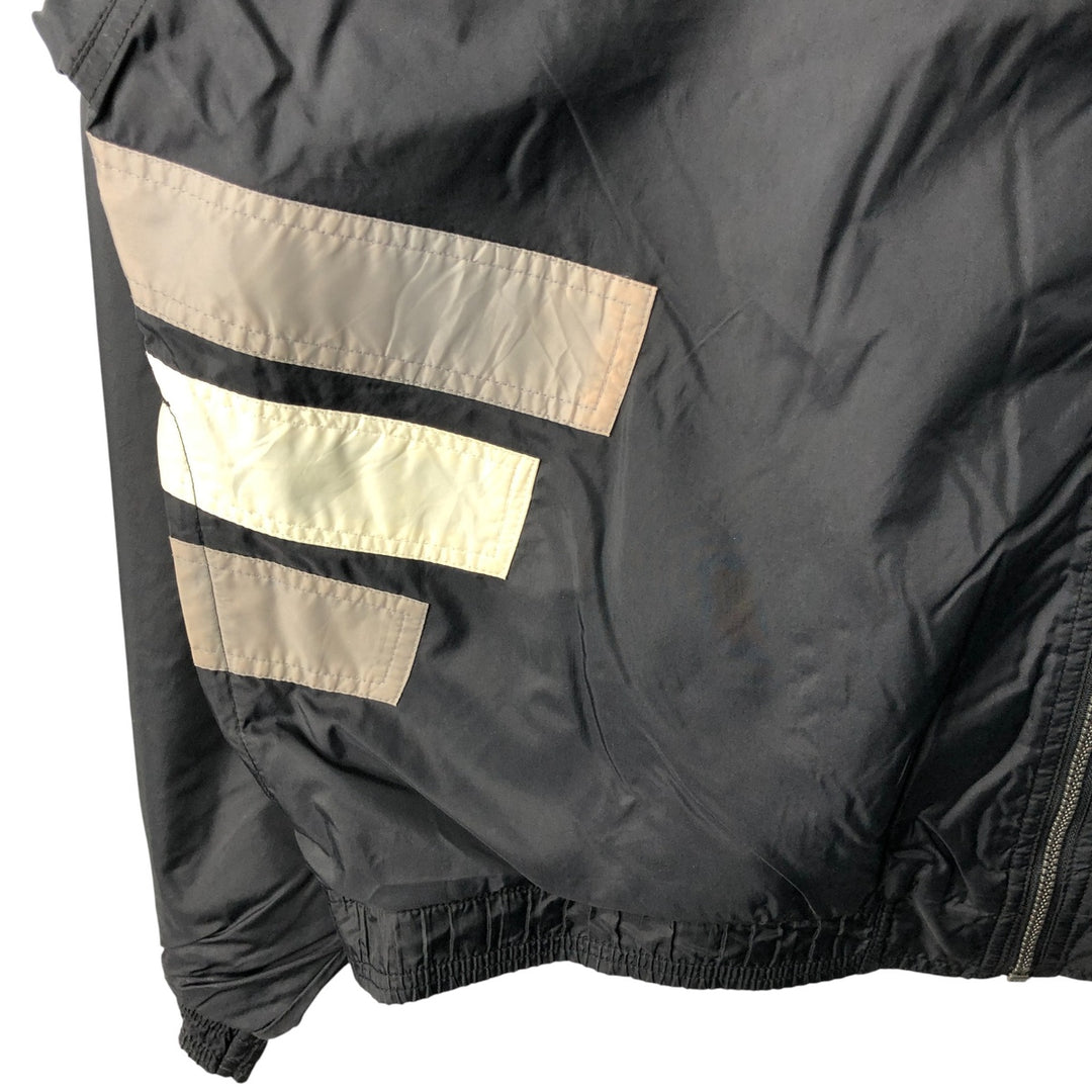 Vintage 80s-90'S Adidas nylon jacket, men's XL size Nylon black type Vintage Second Hand