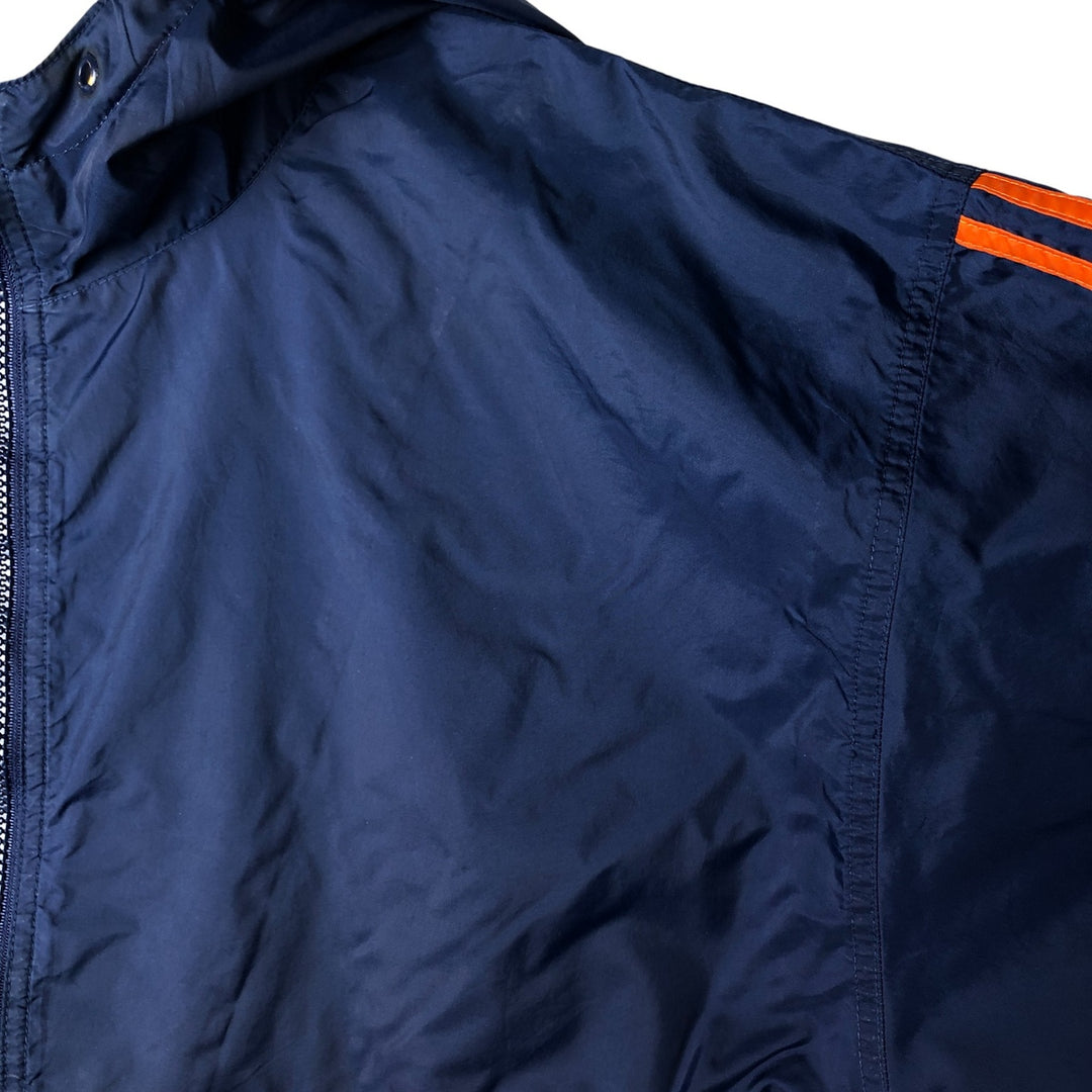 Vintage 90'S Adidas anorak parka, men's size XL Nylon navy blue type Vintage Second Hand