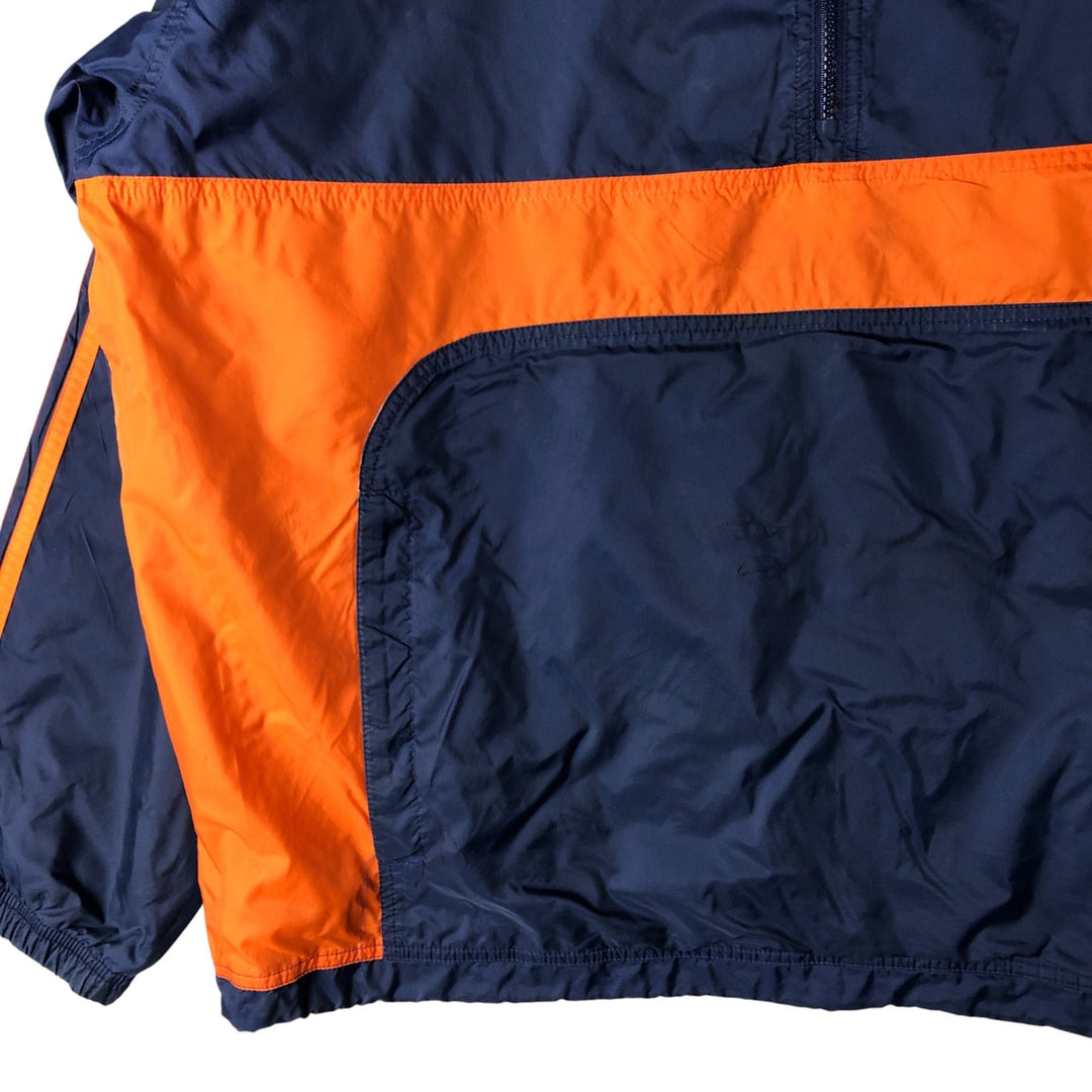 Vintage 90'S Adidas anorak parka, men's size XL Nylon navy blue type Vintage Second Hand