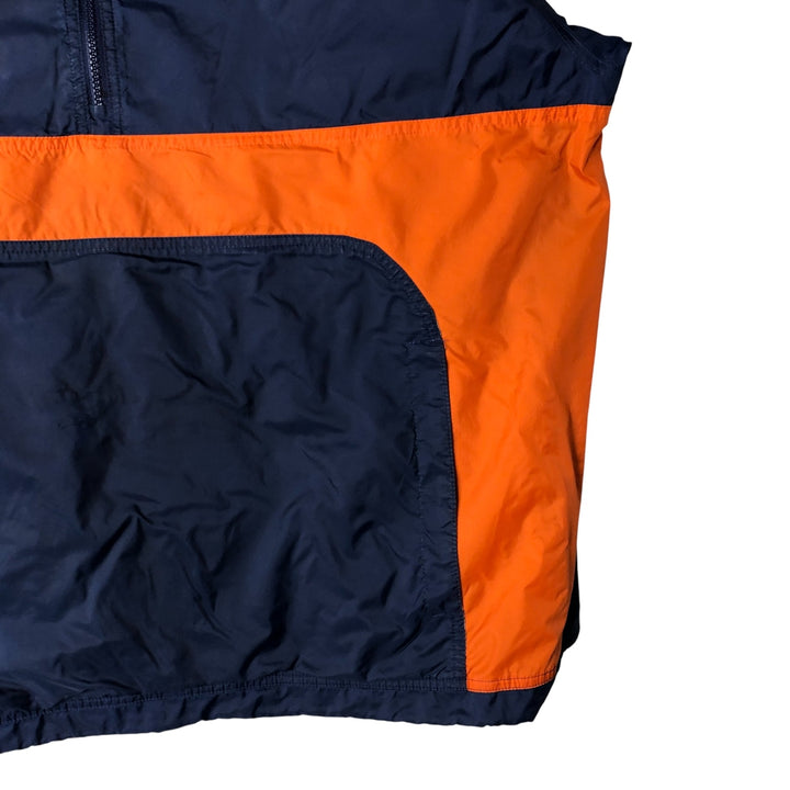 Vintage 90'S Adidas anorak parka, men's size XL Nylon navy blue type Vintage Second Hand