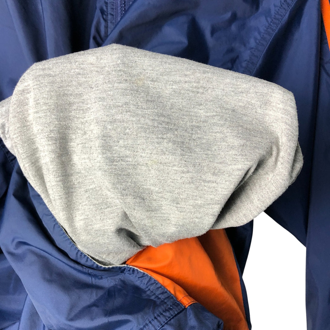 Vintage 90'S Adidas anorak parka, men's size XL Nylon navy blue type Vintage Second Hand