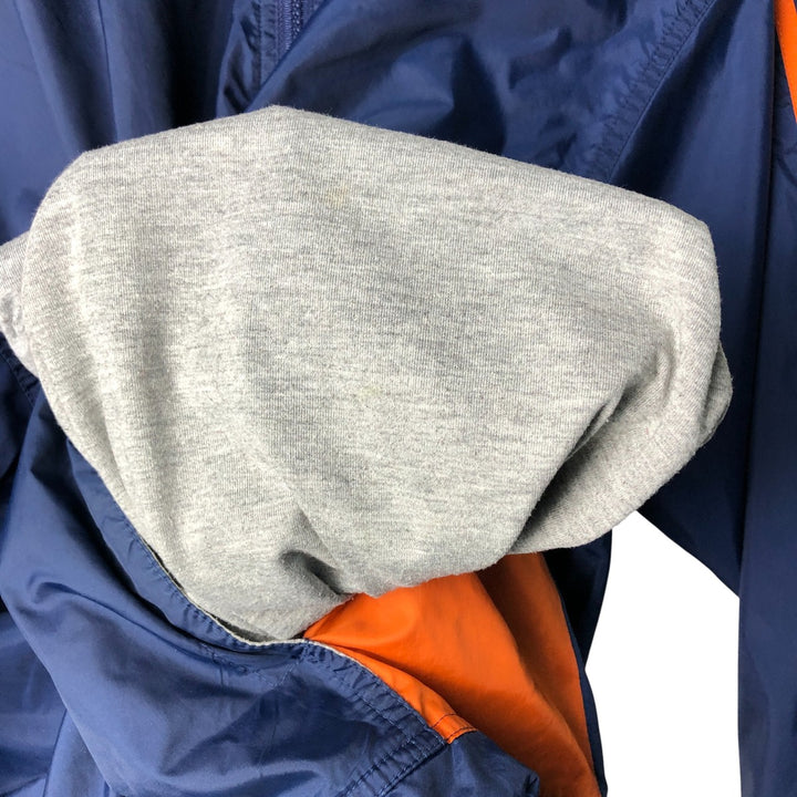 Vintage 90'S Adidas anorak parka, men's size XL Nylon navy blue type Vintage Second Hand