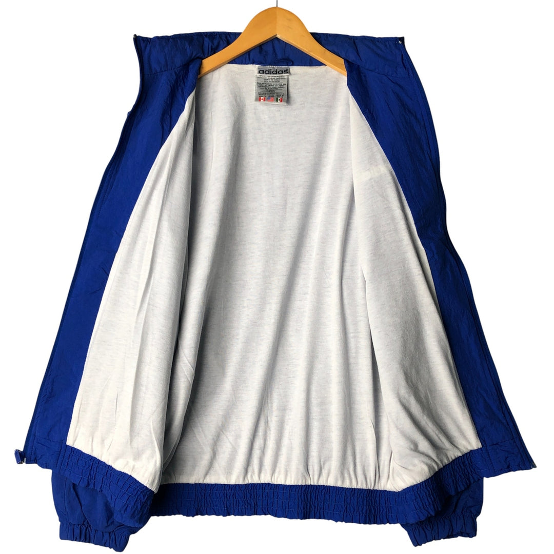 Vintage 80s-90'S Adidas nylon jacket, men's size M Nylon blue type Vintage Second Hand