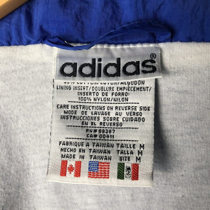 Vintage 80s-90'S Adidas nylon jacket, men's size M Nylon blue type Vintage Second Hand