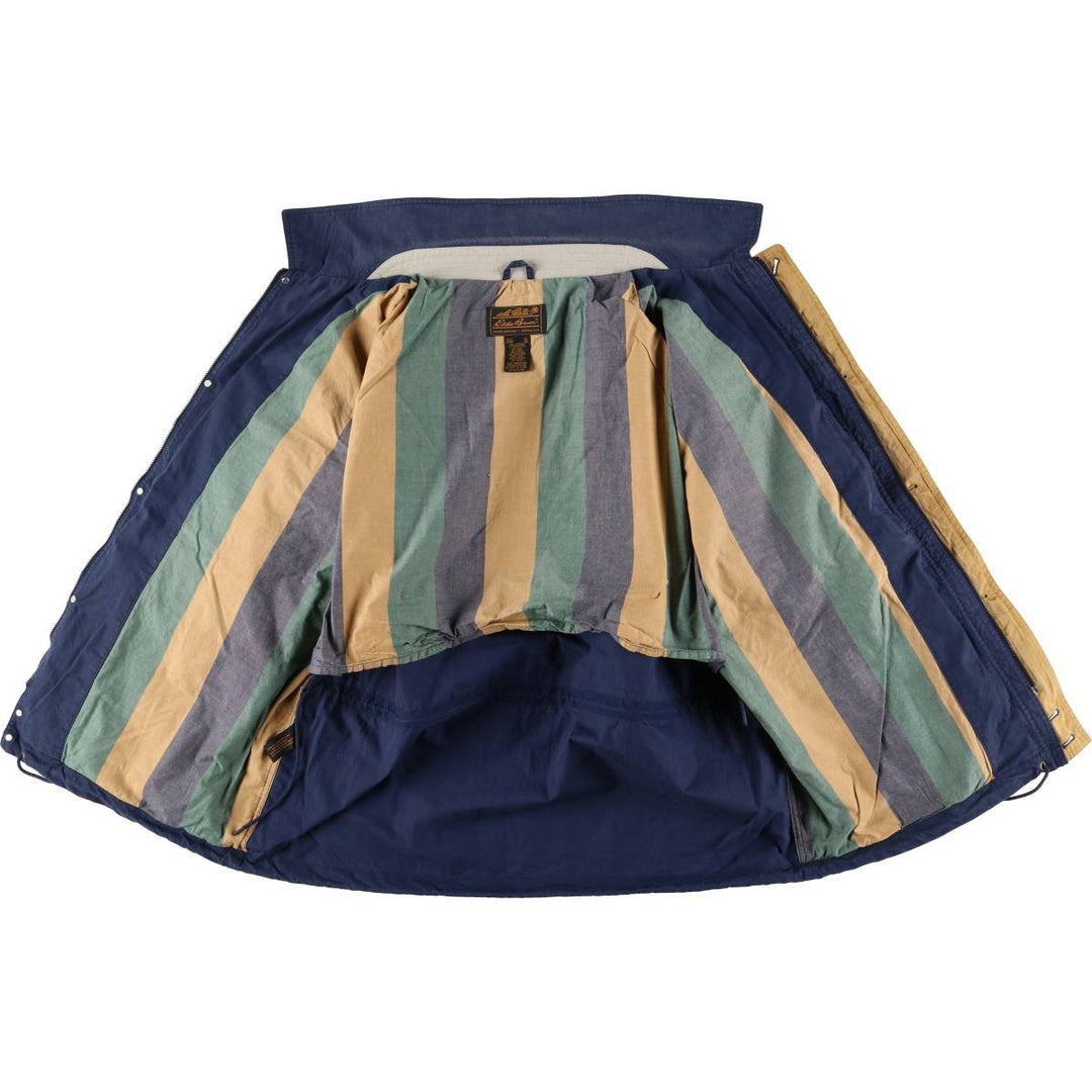 90'S Eddie Bauer Mountain Jacket, Shell Jacket, Men's XL, Vintage cotton navy blue type Vintage Second Hand