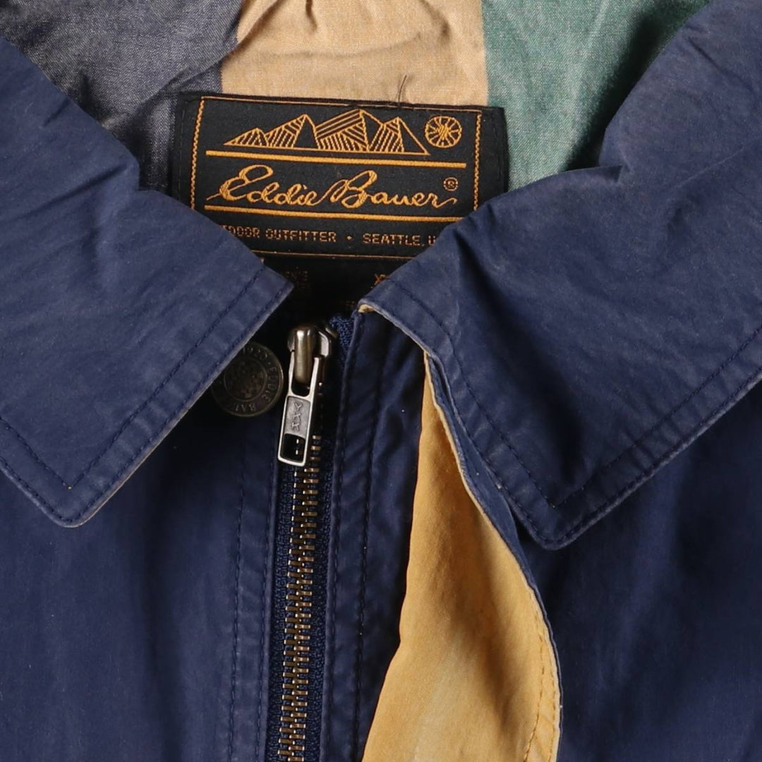 90'S Eddie Bauer Mountain Jacket, Shell Jacket, Men's XL, Vintage cotton navy blue type Vintage Second Hand